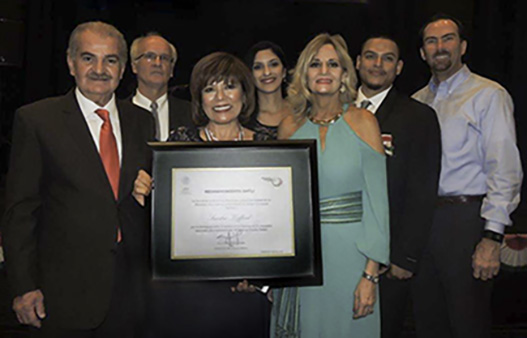 Sandra Kofford Accepts National Ohtli Award bestowed by Consulate of Mexico