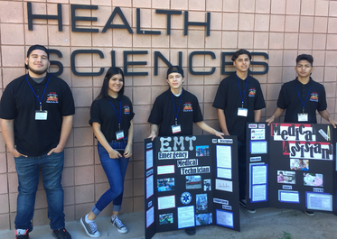 Picture of the Alternative Education students from the Medical Terminology class at HOSA competition