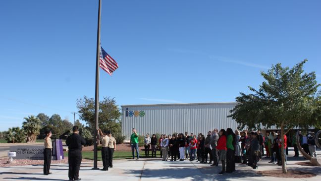 Flag Half-Staff Ceremony Assembly