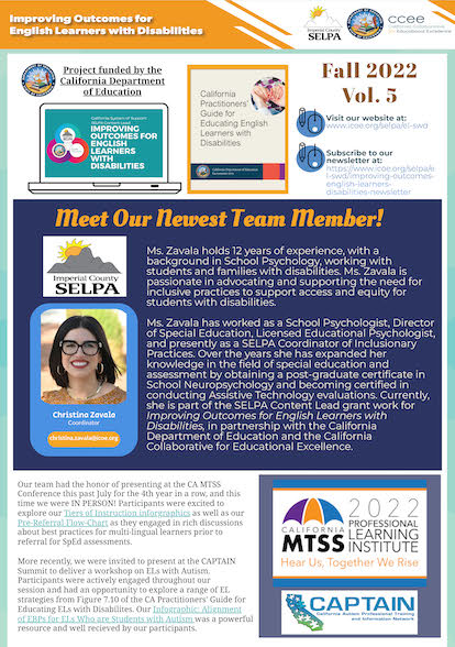 Fall 2022 Newsletter Highlights Flyer