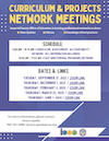 Curriculum & projects Network Meetings Flyer