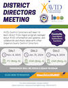 AVID District Directors Meeting Flyer