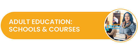 Adult Education: Schools & Courses Button