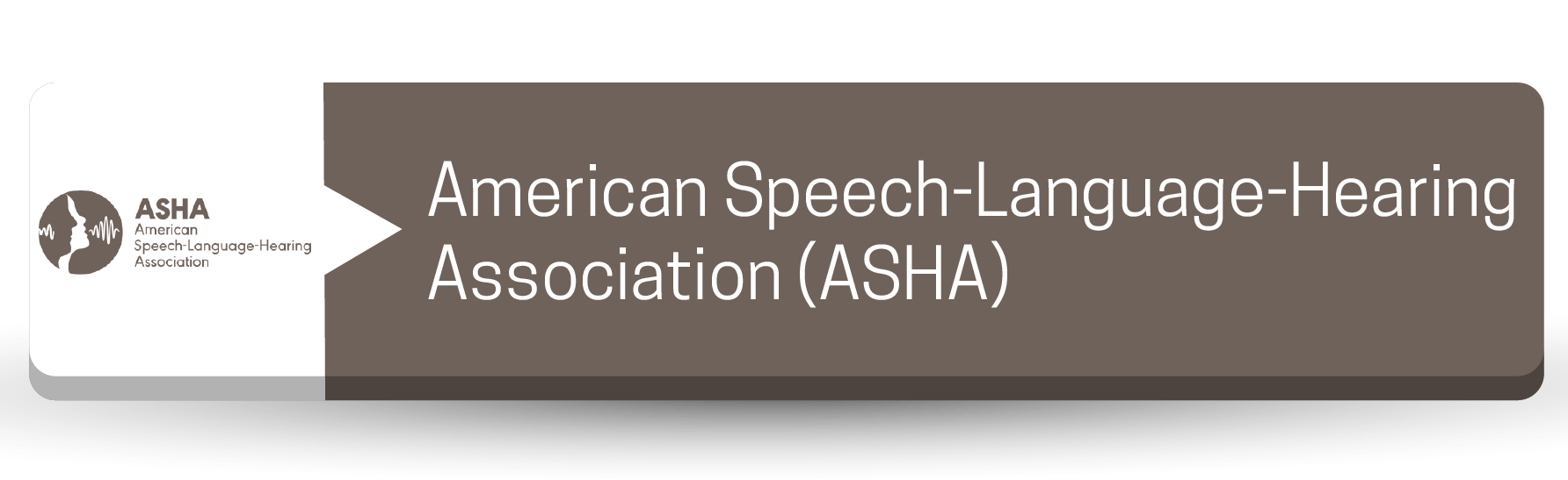Botón de la Asociación Estadounidense del Habla, Lenguaje y Audición (ASHA)