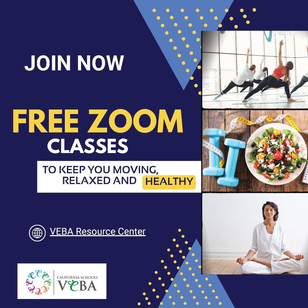Free Zoom Classes - VEBA Resource Center Calendar