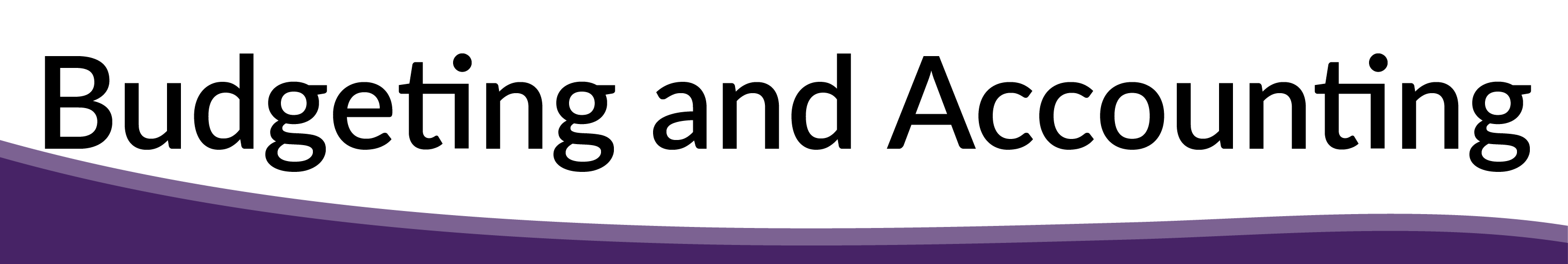 Budgeting and Accounting banner