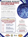 Getting Ready for Computer Science Education Week Registration Flyer