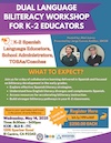 Biliteracy Workshop for K-2 Educators Flyer