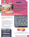 Folleto Desarrollo, rutinas y temas: El plan para aulas de educación especial efectivas