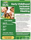 Early Childhood Inclusion Network Meeting - 3 Day Series Flyer
