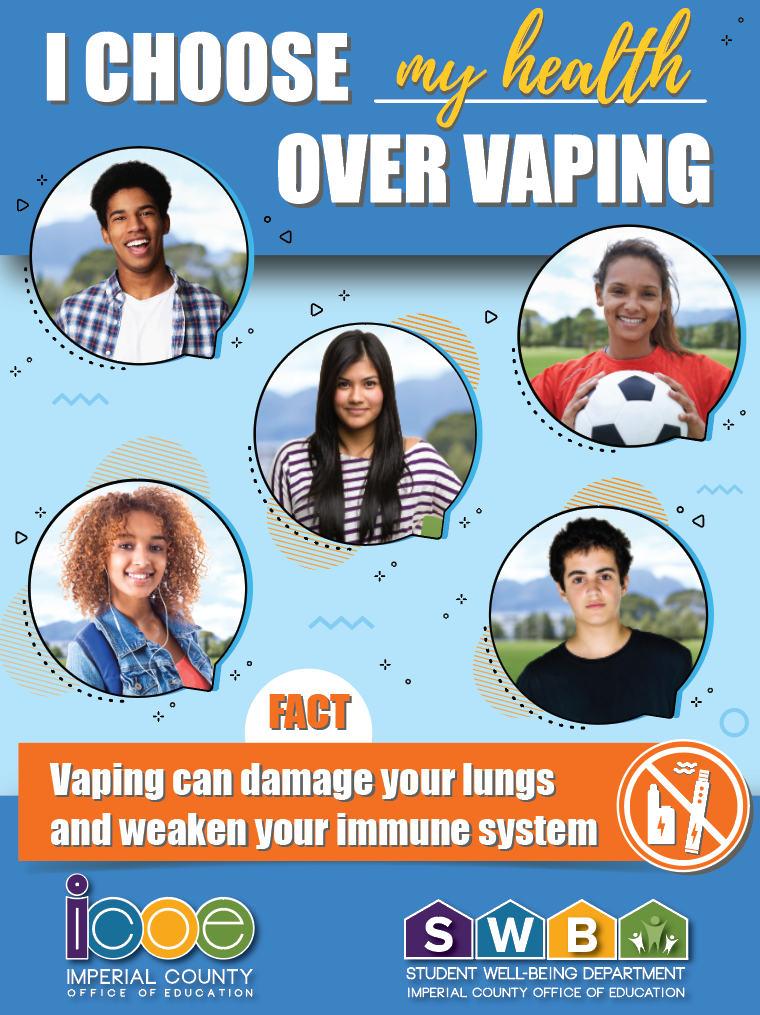 I Choose My Health Over Vaping Poster Banner