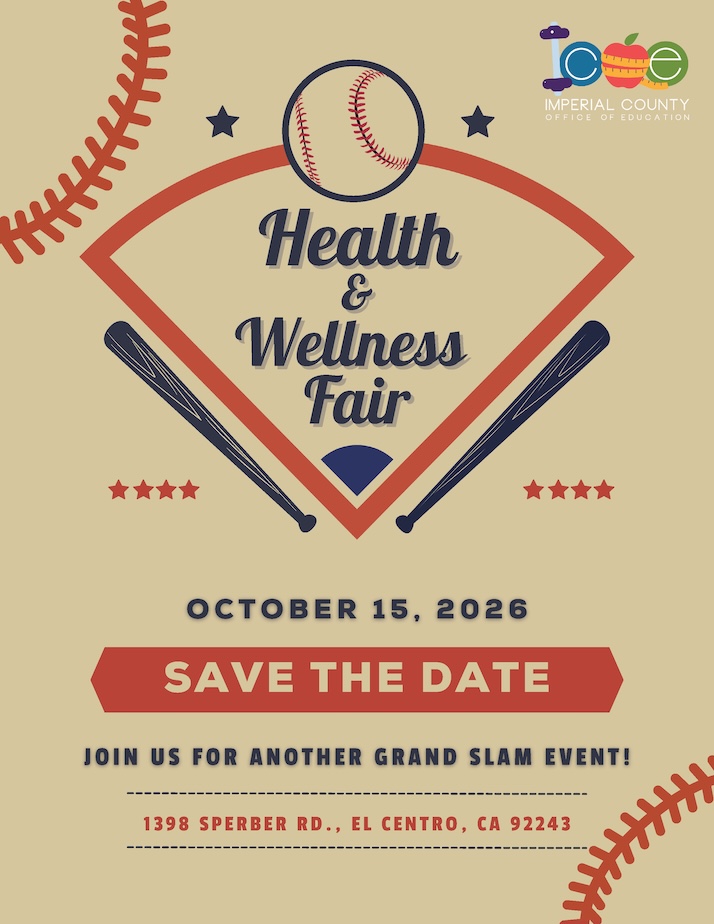 ICOE Health Fair 2026 Flyer, October 15, 2026
Save the Date