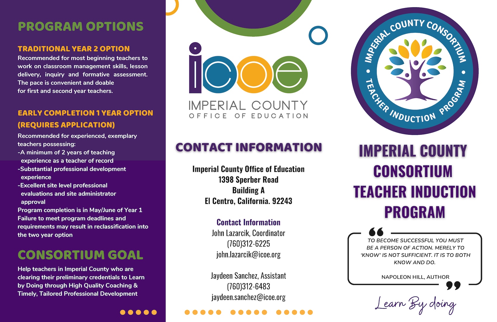 Imperial County Consortium Teacher Induction Program Brochure