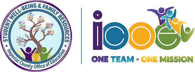 Student Well-Being & Family Resources Logo with the One Team - One Mission ICOE Slogan