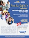 Preventing Restraint & Seclusion: Emergency Reporting Procedures Flyer