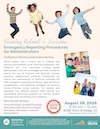 Preventing Restraint & Seclusion: Emergency Reporting Procedures Flyer