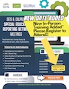 SEIS & CALPADS Special Education Reporting Network Meetings - In Person Training Flyer