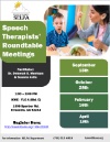 School Therapists’ Roundtable Meetings Flyer