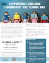Supporting Language throughout the School Day Flyer