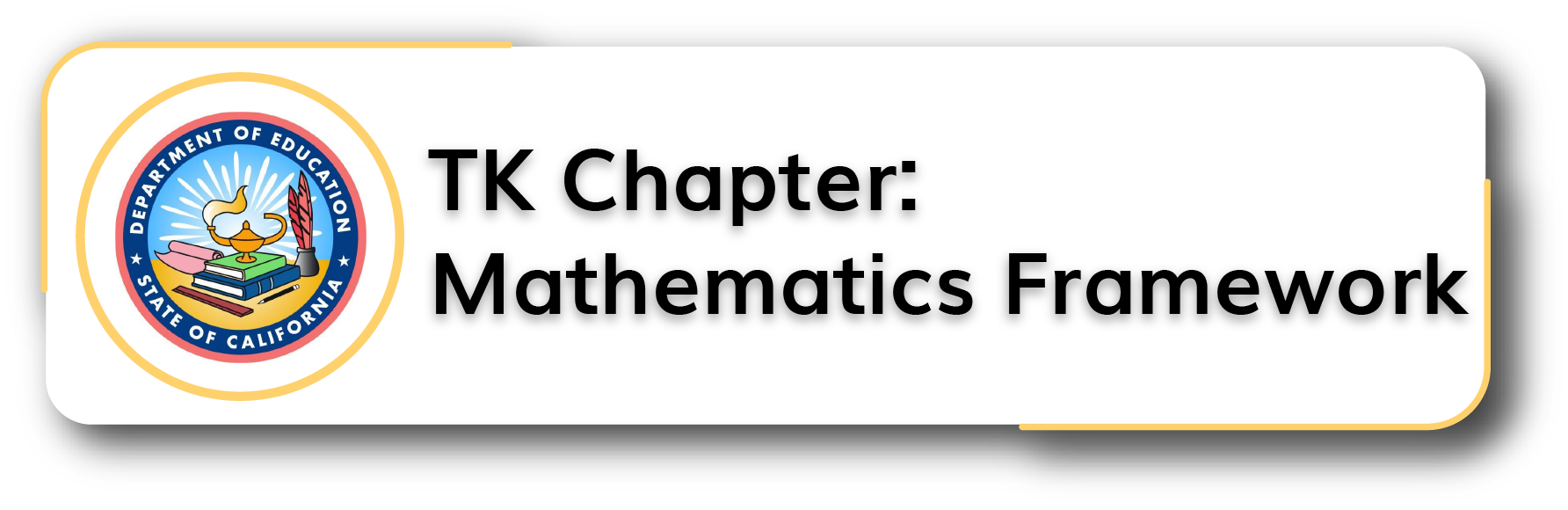 TK Chapter: Mathematics Framework (CDE) Button