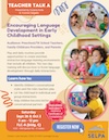 Teacher Talk A: Encouraging Language Development in Early Childhood Settings (2 Day Event) Flyer