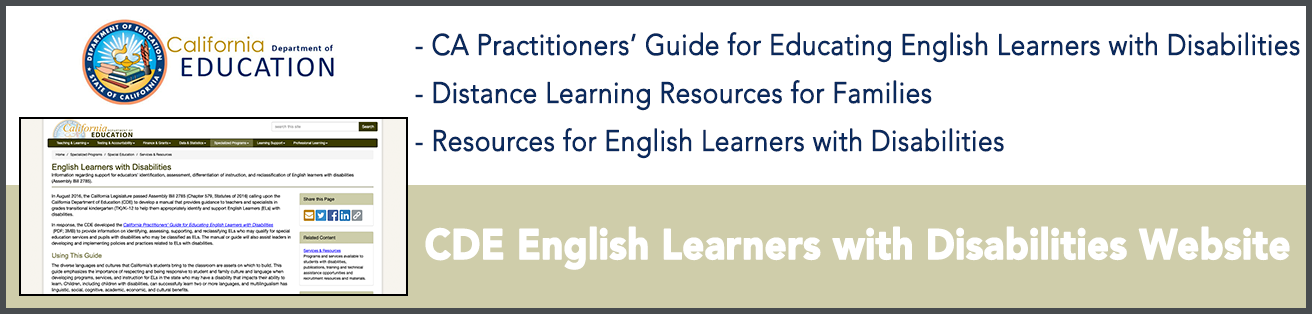 CDE English Learners with Disabilities Website
