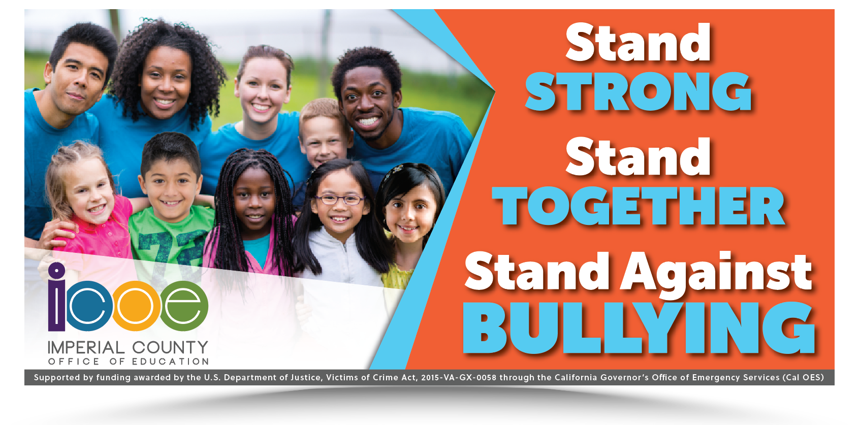Stand Strong, Stand Together, Stand Against Bullying Poster Banner
