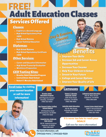 Adult Education Consortium (AEBG) | Imperial County Office of Education