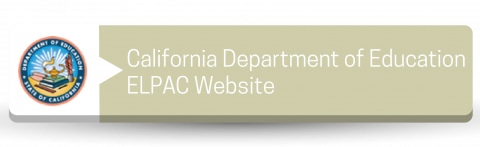 Botón del sitio web de ELPAC del Departamento de Educación de California