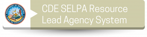 CDE SELPA Resource Lead Agency System Button