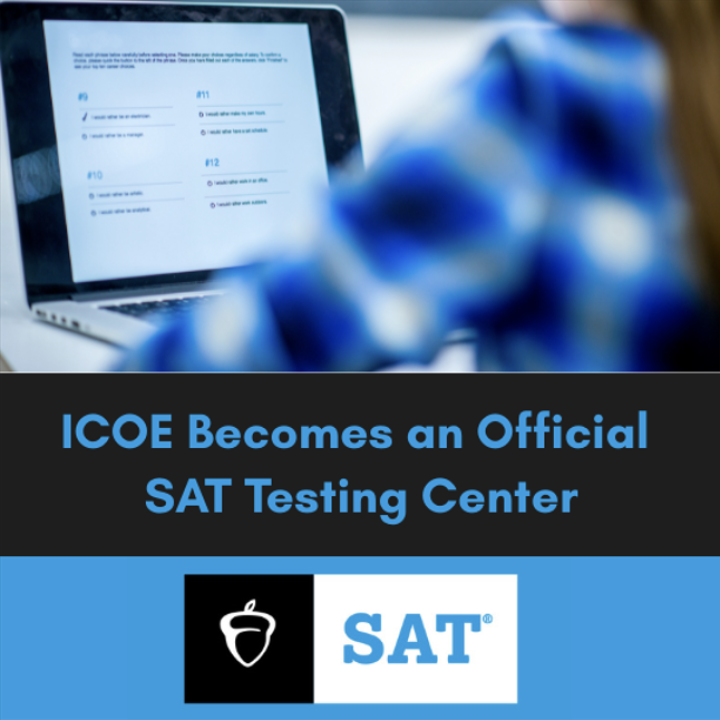 ICOE Becomes an Official SAT Testing Center