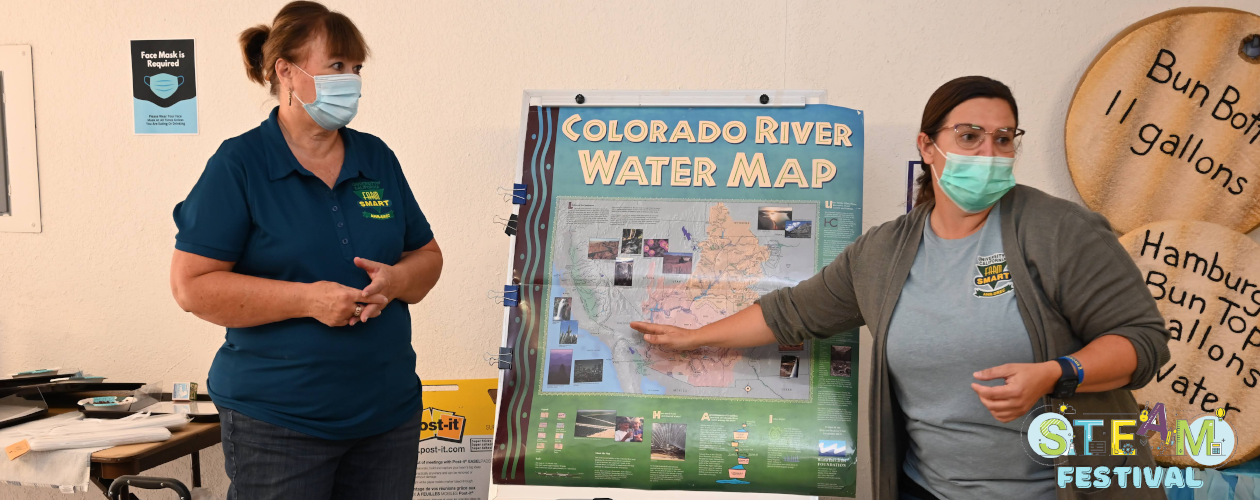 STEAM - Colorado River Water Map Stand and presentation